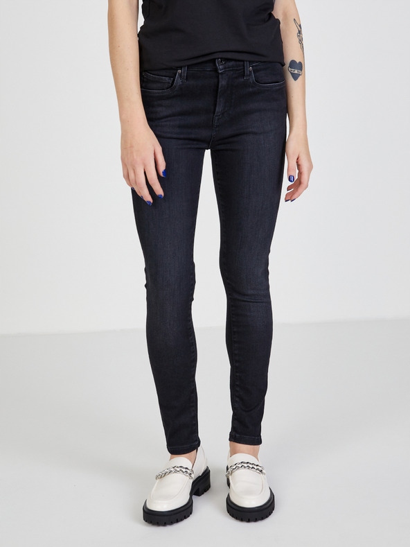 Černé úzké Pepe Jeans Jeans velikosti S, Úzké Nohavice S, velikost T4A