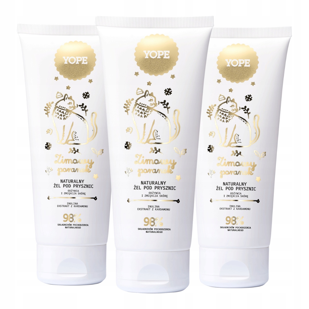 Yope Přírodní sprchový gel Zimní ráno 200 Ml x3