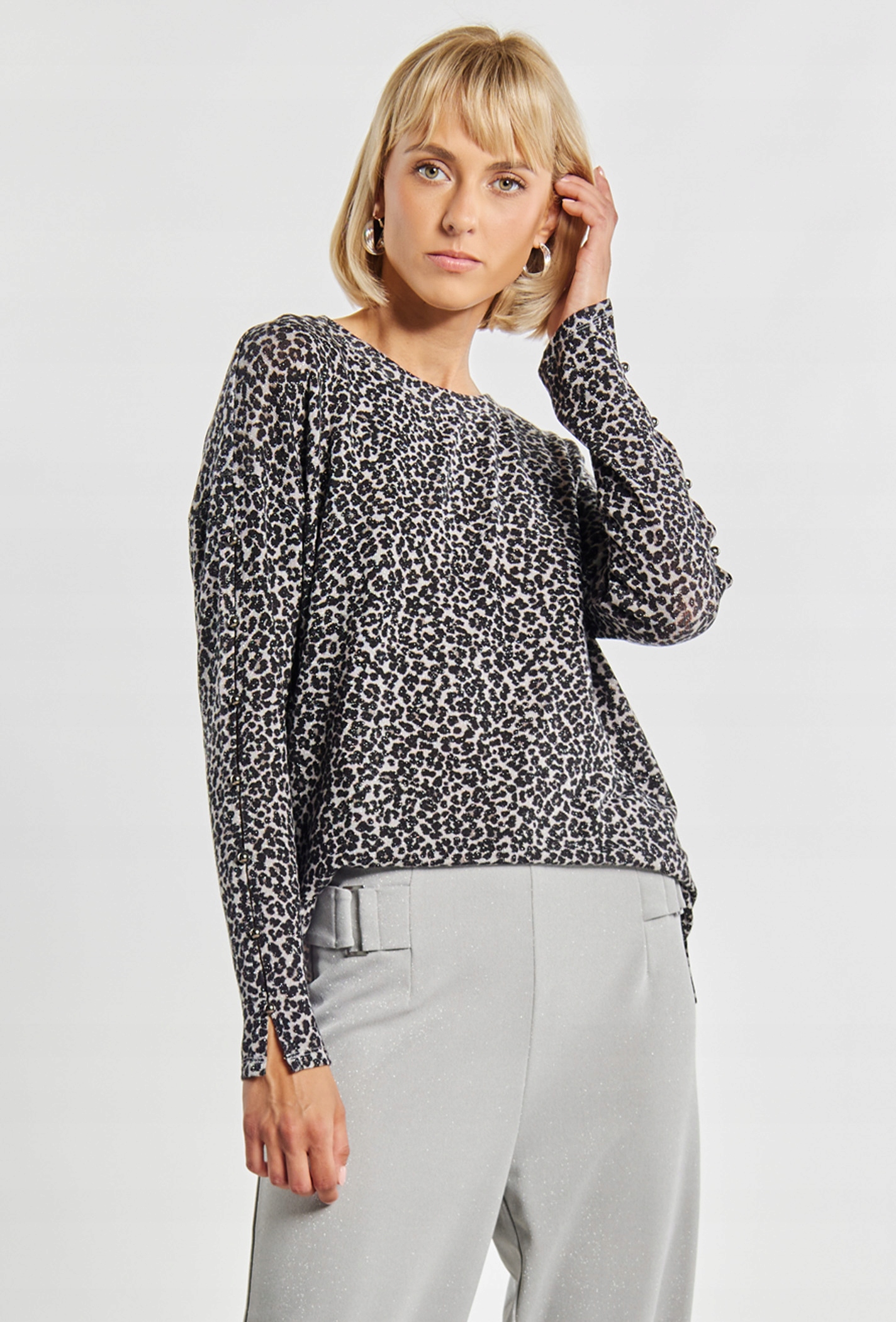 Monnari Bluzka damska z koralikami S