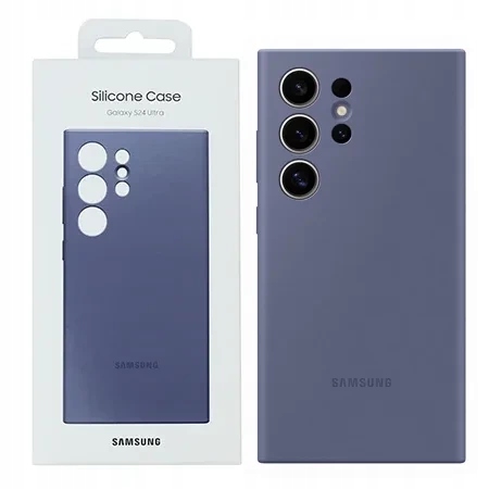 Originální Pouzdro Silicone Case Pro Samsung Galaxy S24 Ultra Levandulové Violet