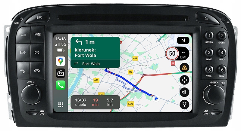 Mercedes Sl 500 R230 Rádio Navigace Android Auto Apple Carplay Aplikace