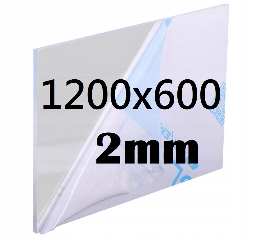 Plexi Plexi Plexi Plexa Bezbarvá na míru Deska 120 cm x 60 cm x 2 mm