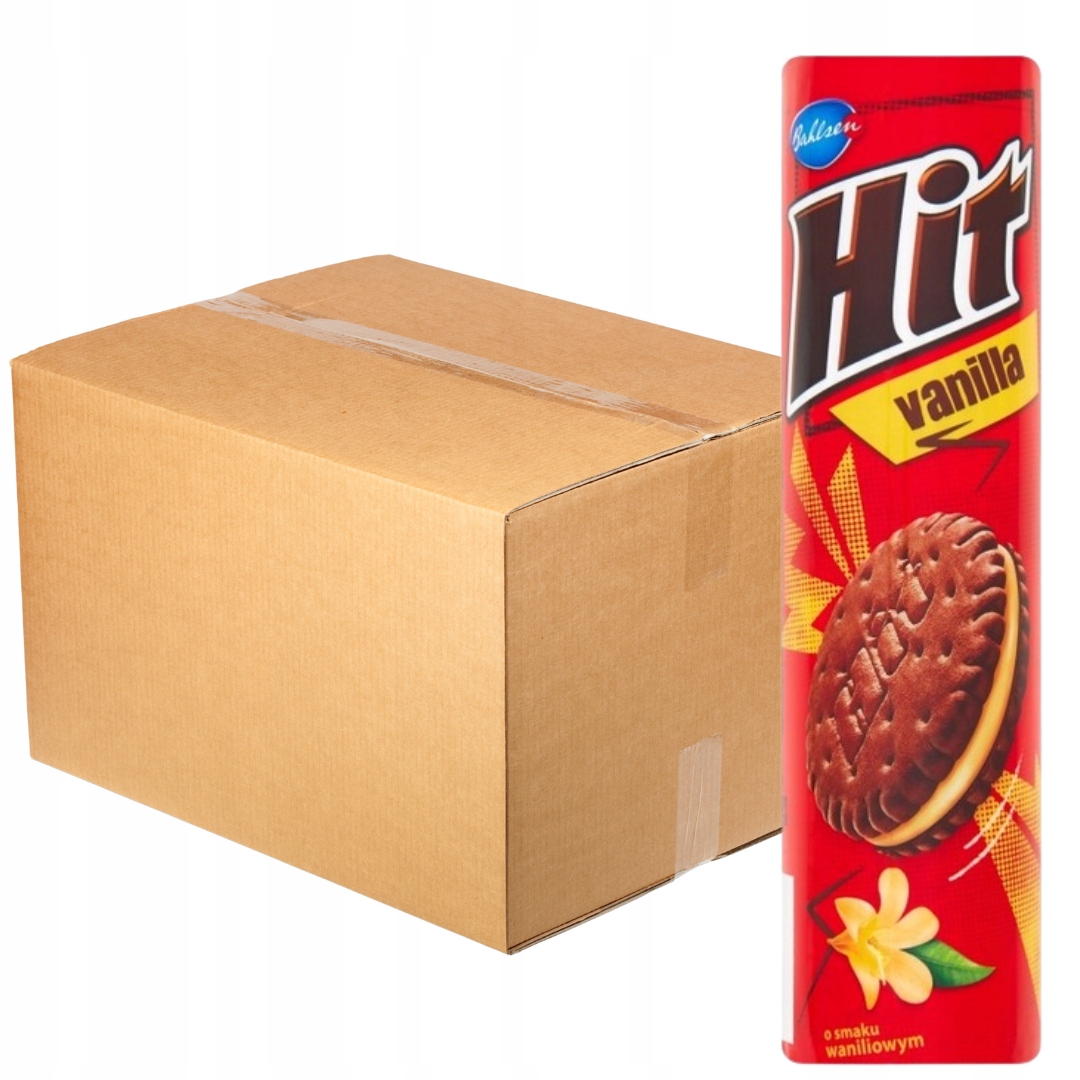 Levně Sušenky s vanilkovou příchutí 220 g x 24 kusů