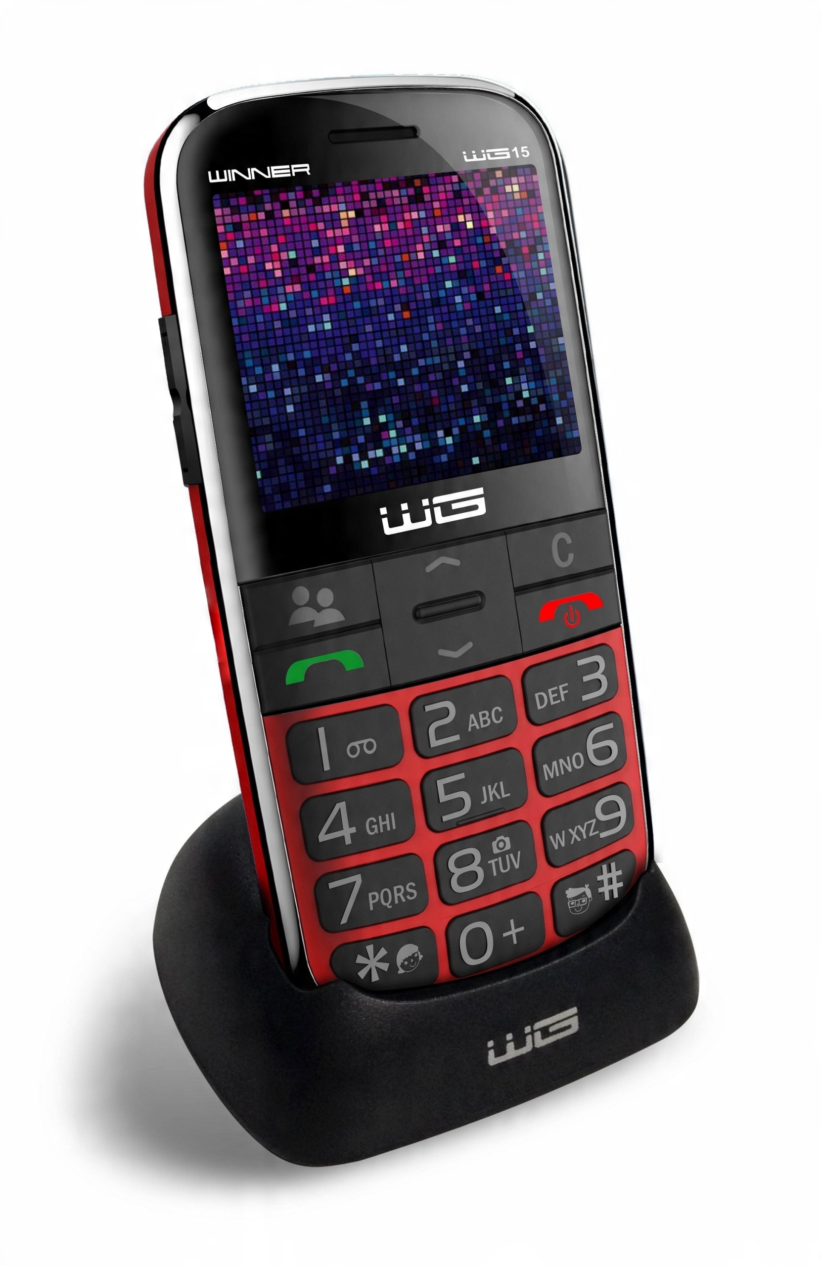 

Telefon dla Seniora/dziecka Lokalizacja! WG15C Red