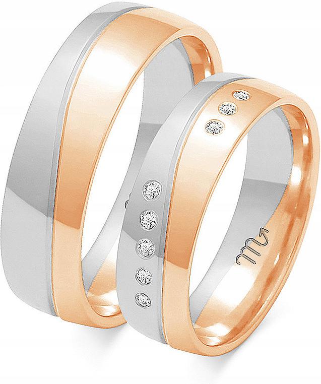 svatební ze zlata s gravírováním z roku 585, rok 20 21 22, jedinečná kolekce svatba