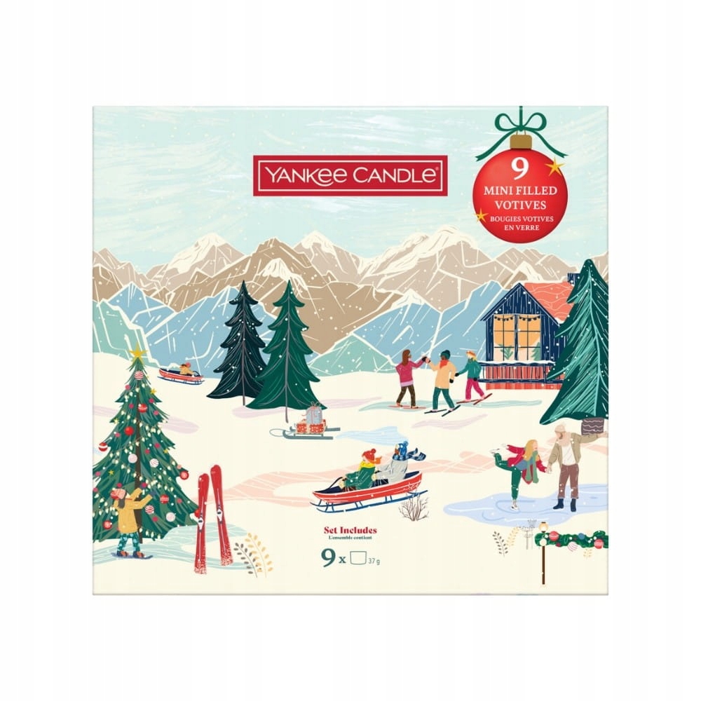Dárková sada mini svíček Yankee Candle Apres Ski, 9 ks