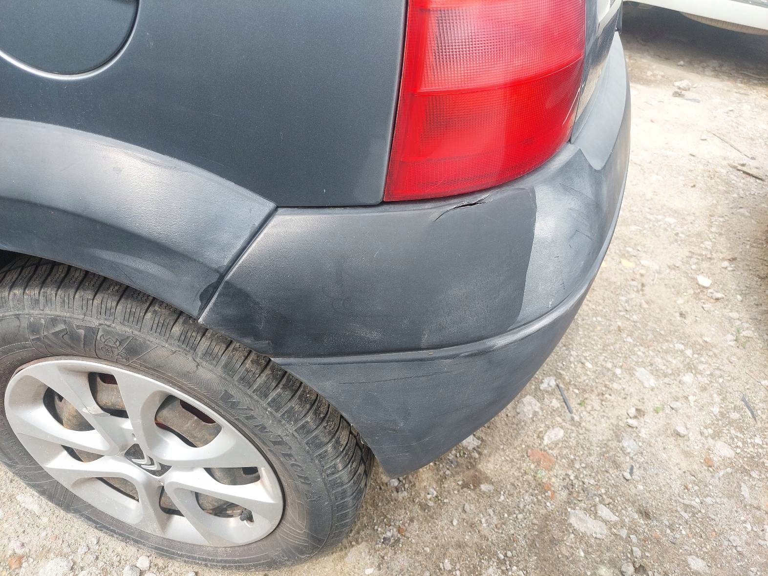 bumper rear part + light right rear part CITROEN C3 and EYTC