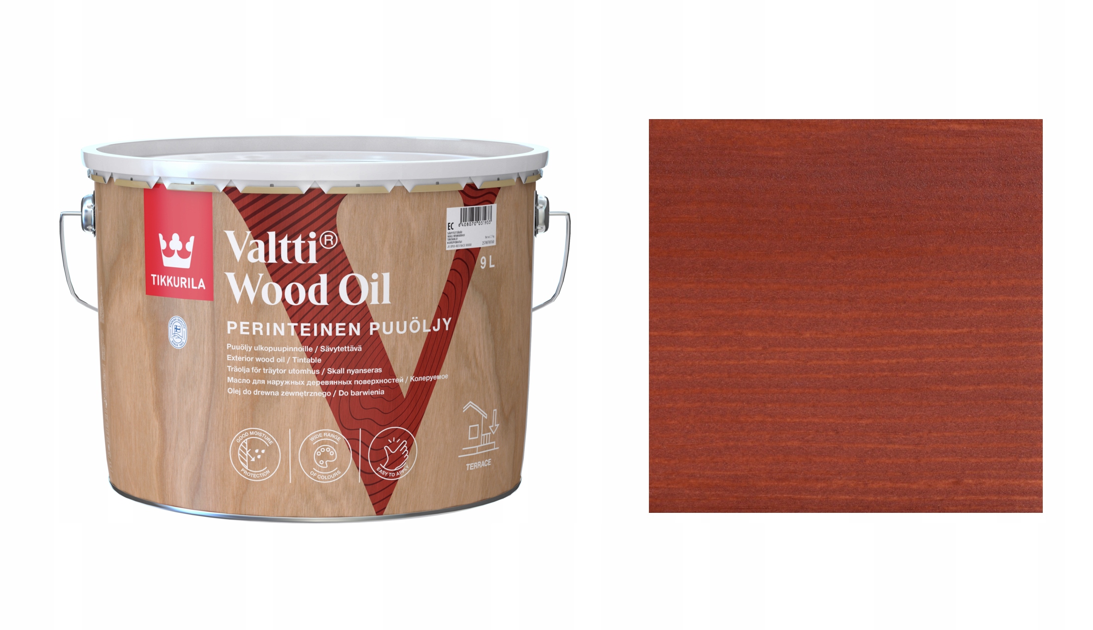 Tikkurila Valtti Wood Oil 9L 5058 Varvikko Olej Rozpuszczalnikowy Ochronny