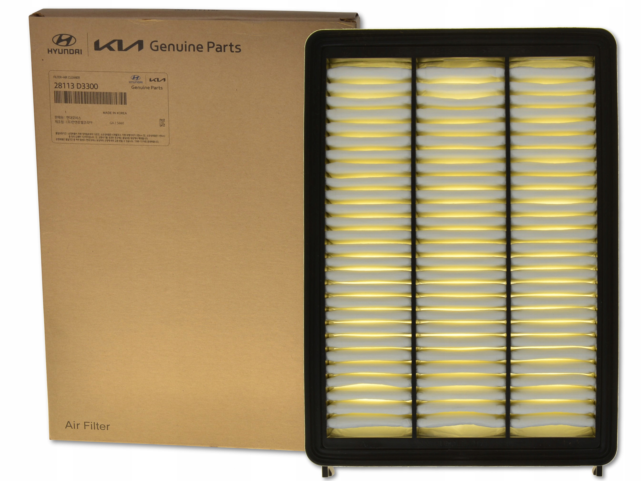 Vzduchový Filtr 28113-D3300 Originál Kia Hyundai