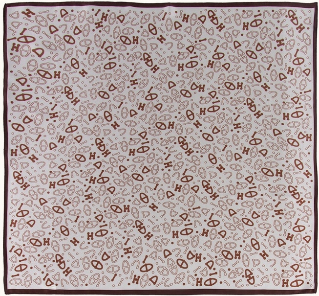 Hedvábná šála Dámská šála 100% hedvábí 70 x 70 cm Šála Béžová