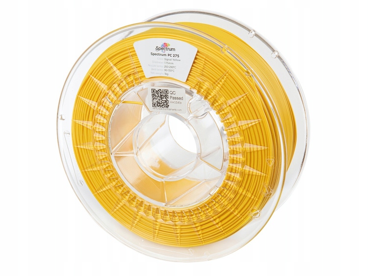 Filament Spectrum Pc 275 1.75 mm Signal Yellow 1 kg Žlutý