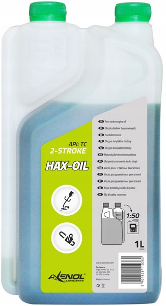 

Axenol Hax-oil 2T semi Tc zielony 1L do Husqvarna