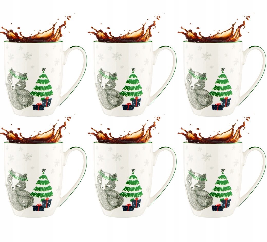 

Kubki Świąteczne Komplet 6 Kubków Winter Friends