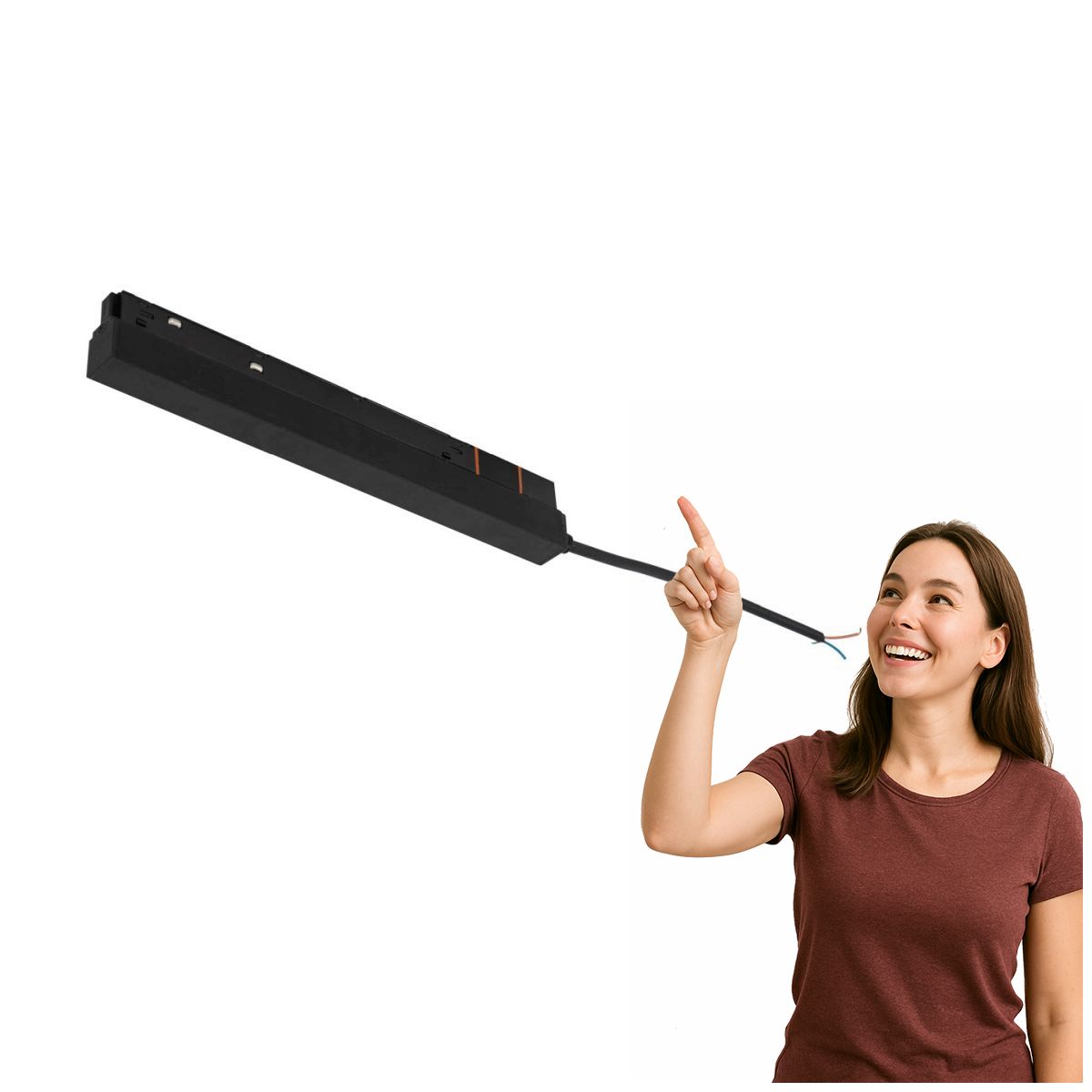 Napájací zdroj 200 W Magnetic Track pre koľajnicové káble čierny Italux