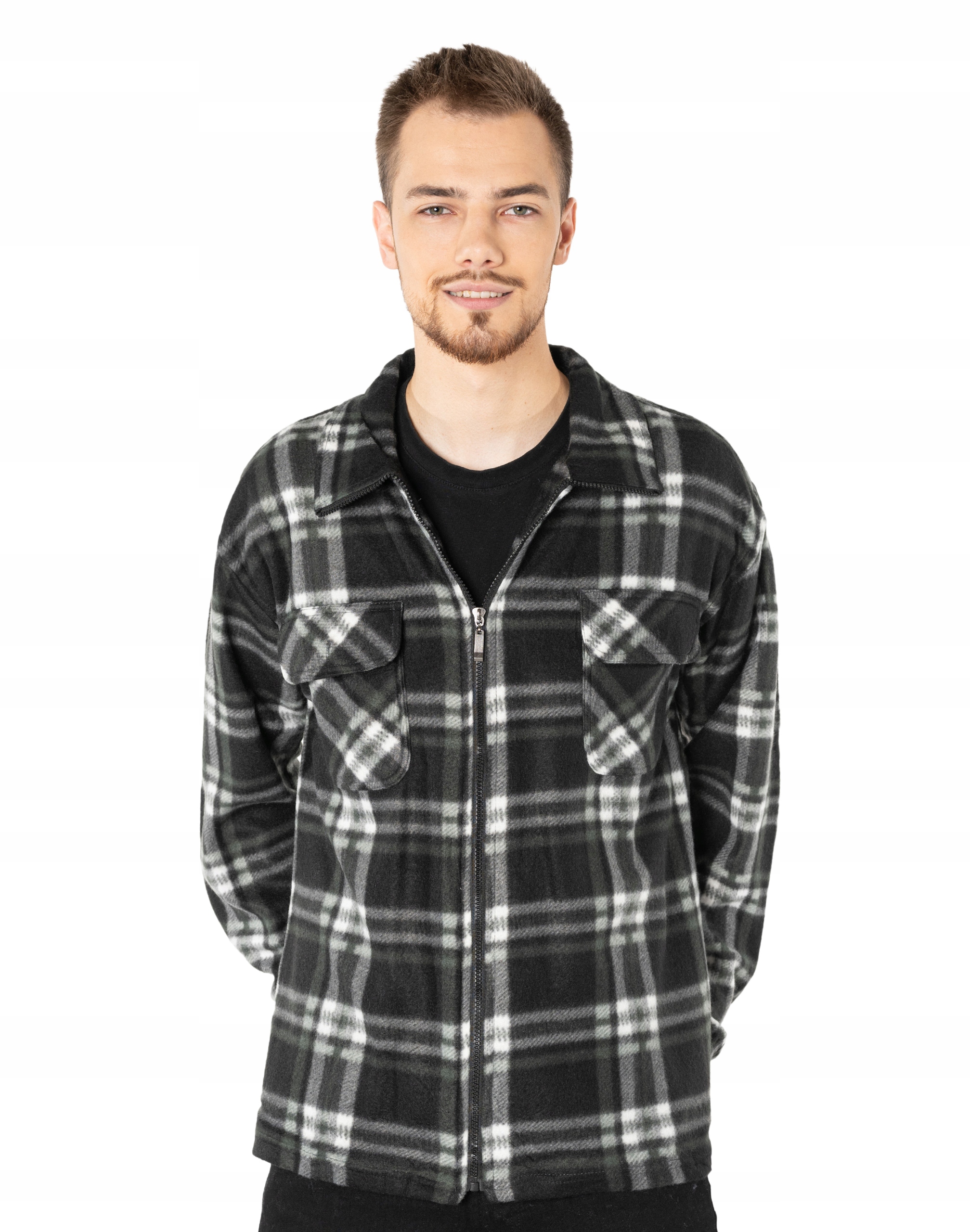 

Ciepła Koszula Polarowa Ocieplan 80115-01 3XL/4XL