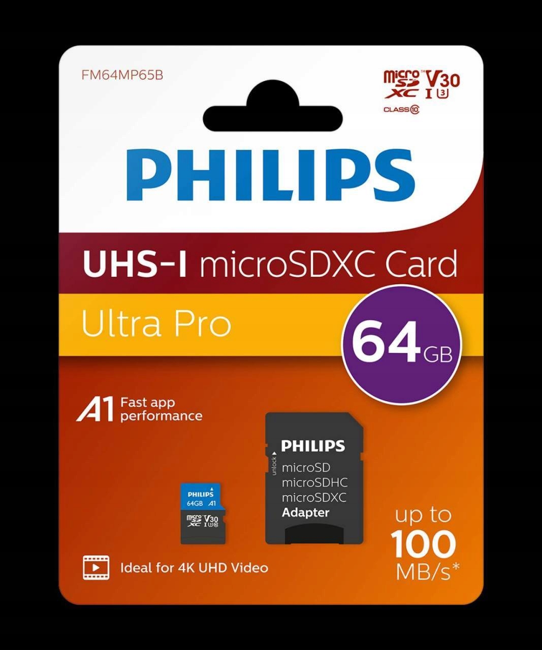Karta pamięci PHILIPS Class SDXC 64GB + Adapter