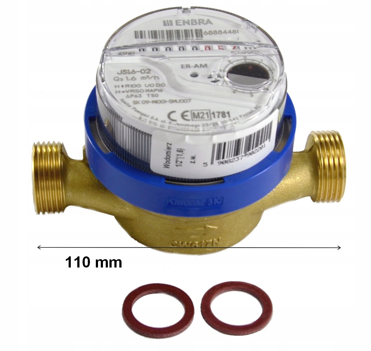 WODOMIERZ 1/2 1,6 ENBRA APATOR NOWY SMART + USZCZ. 2023 Kod producenta JS4-02