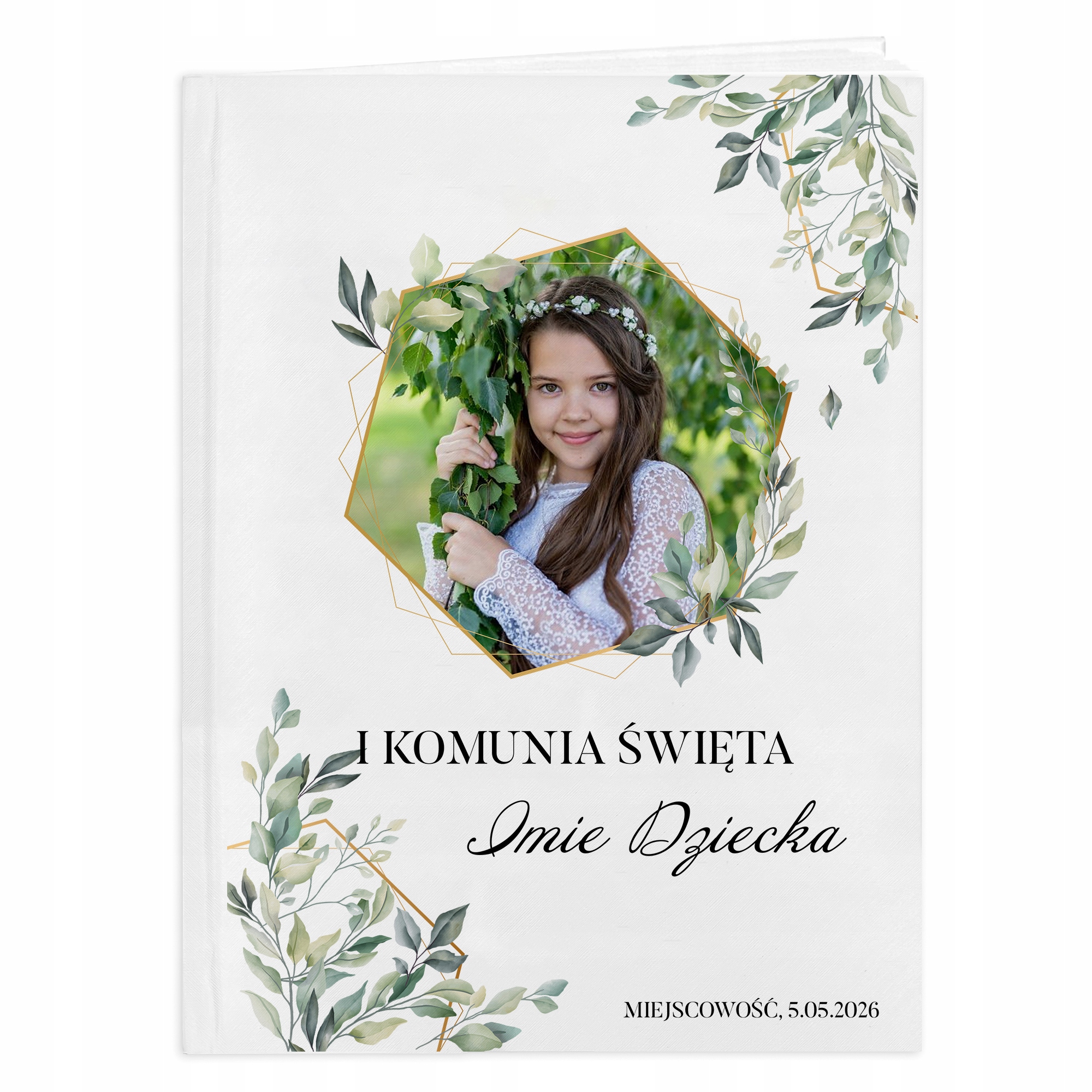 Fotoalbum Dárek Památka Na Svaté Přijímání Jméno Dítěte Foto