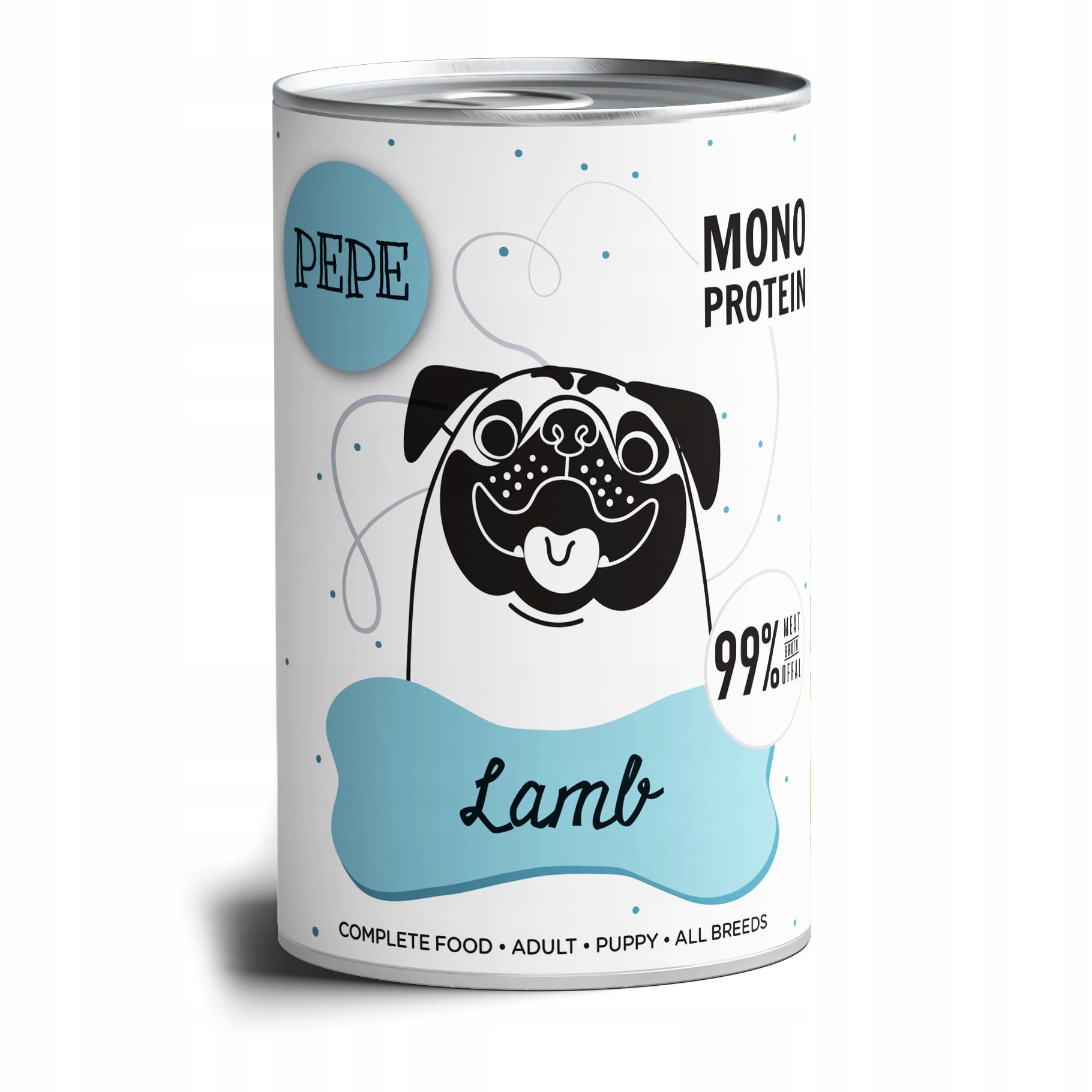 Levně Paka Zwierzaka Pepe Lamb mokré krmivo pro psy 99% jehněčí 6x400g