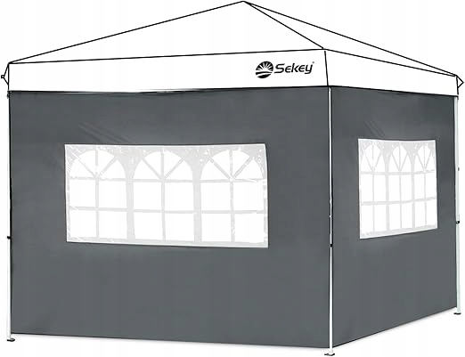 Sekey Dvě boční stěny do altánku Zahradní stan 3x3 m Šedý