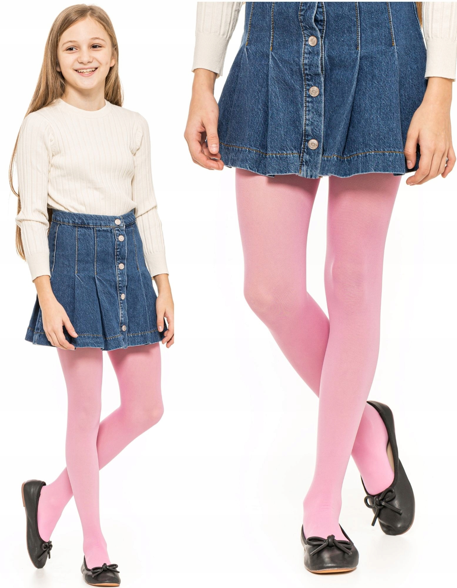 ДЕТСКИЕ ГЛАДКИЕ КОЛГОТКИ 50DEN РОЗОВЫЙ 104