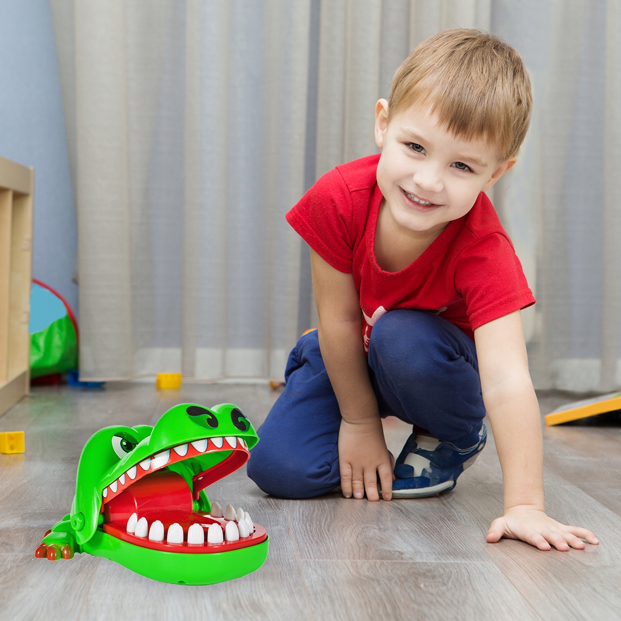 Gra DUŻY KROKODYL kajman CHORY ZĄBEK u dentysty XL Wysokość produktu 6 cm