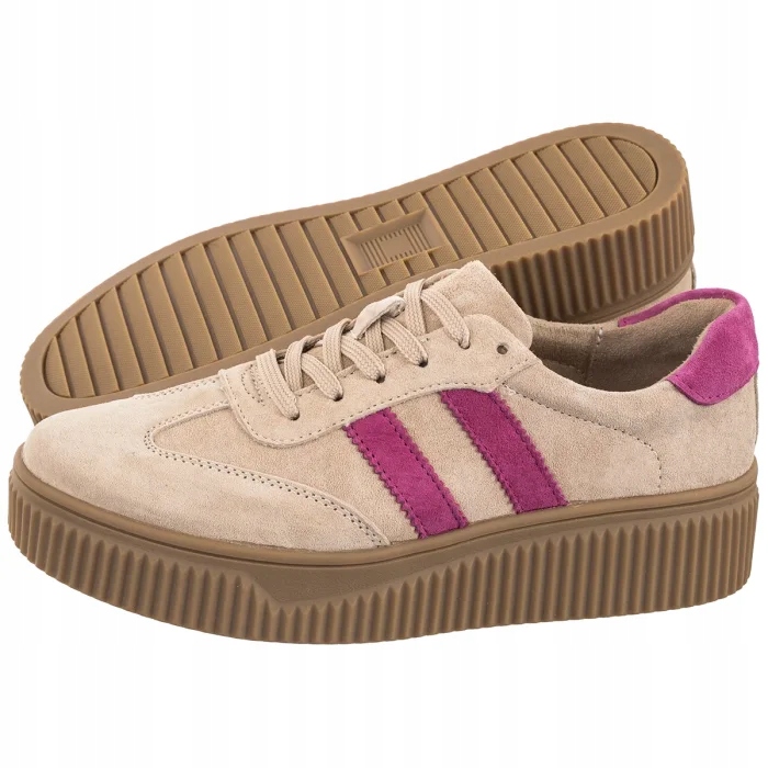 Dámské tenisky Polobotky Platformy Filippo Béžová DP6776/25 Be