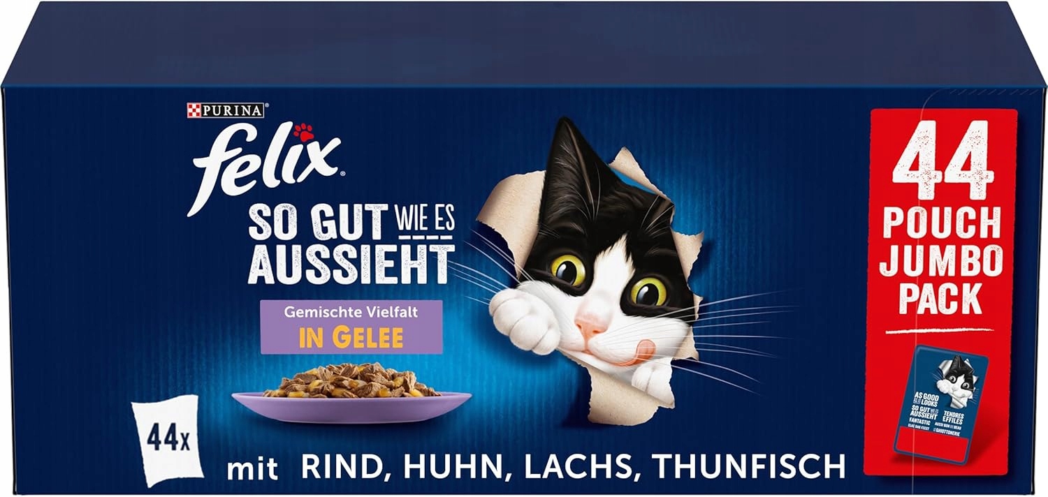 Levně Felix Krmivo pro dospělé kočky Kousky masa Rozmanitost Sakwa 3740 g