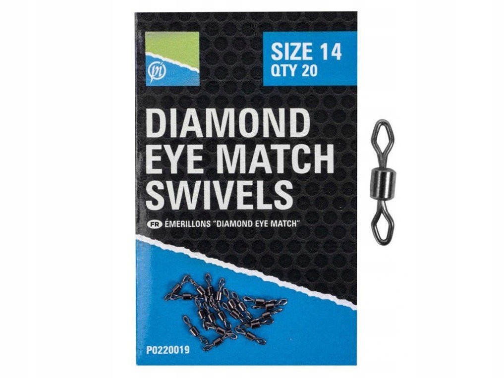 Krętliki Preston Diamond Eye Match Swivels 10 20