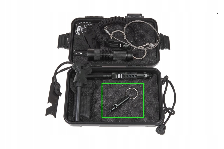 Gwizdek Ratunkowy Alarmowy GUARD Whistle Aluminium Czarny GŁOŚNY Model Whistle