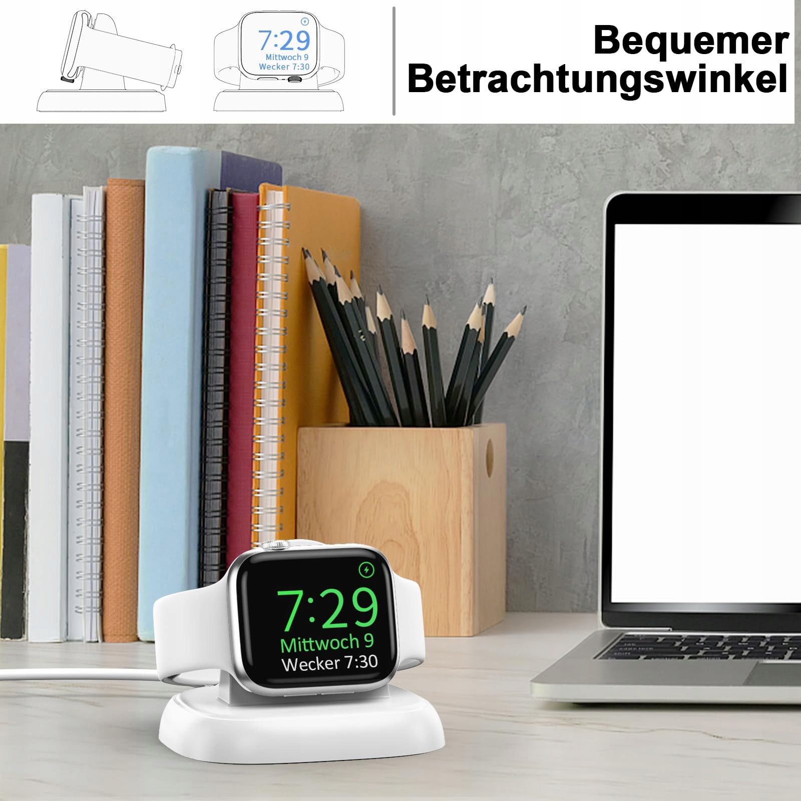 LVFAN Ładowarka Apple Watch USB-C Magnetyczna Biała — miniatura 7