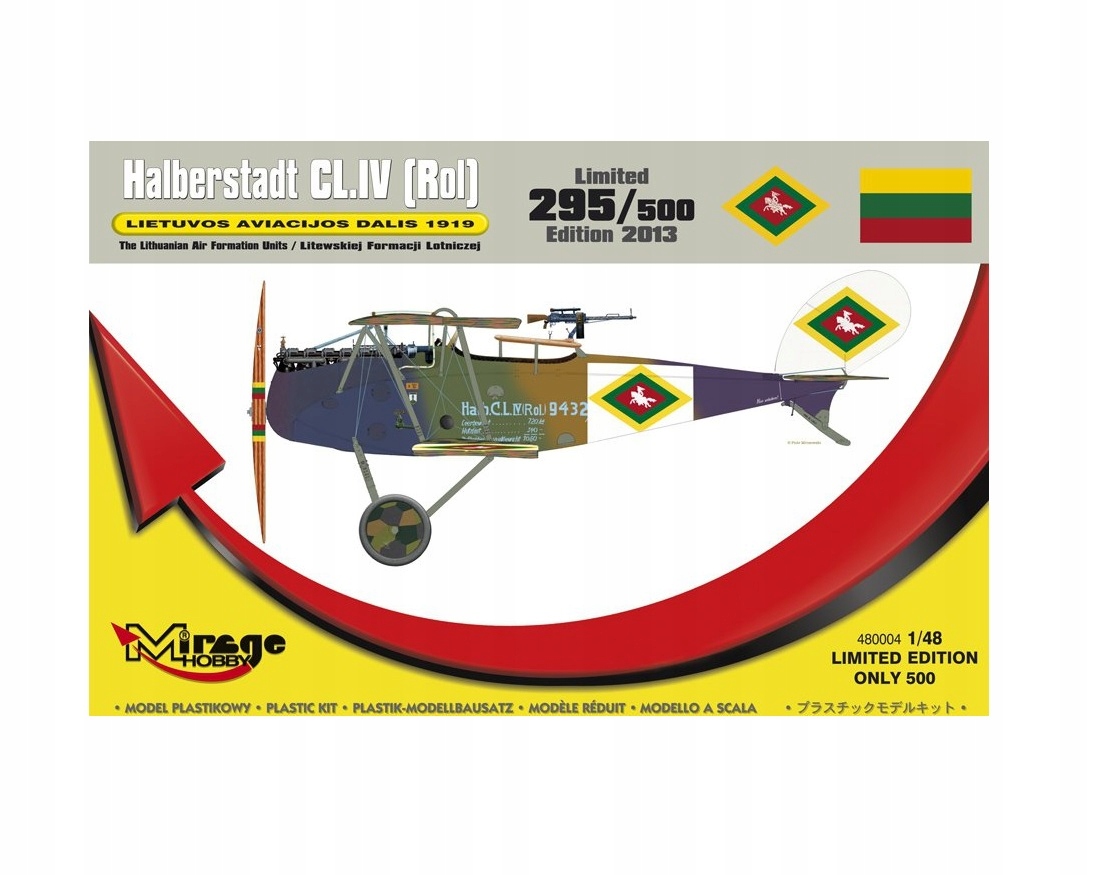 Litevská formace Letadlo Halberstadt CL.IV Mirage