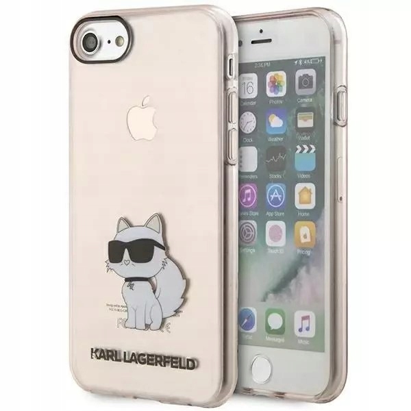 Etui na telefon Karl Lagerfeld do iPhone 7/8/SE 2020/2022 óżowy/pink hardca