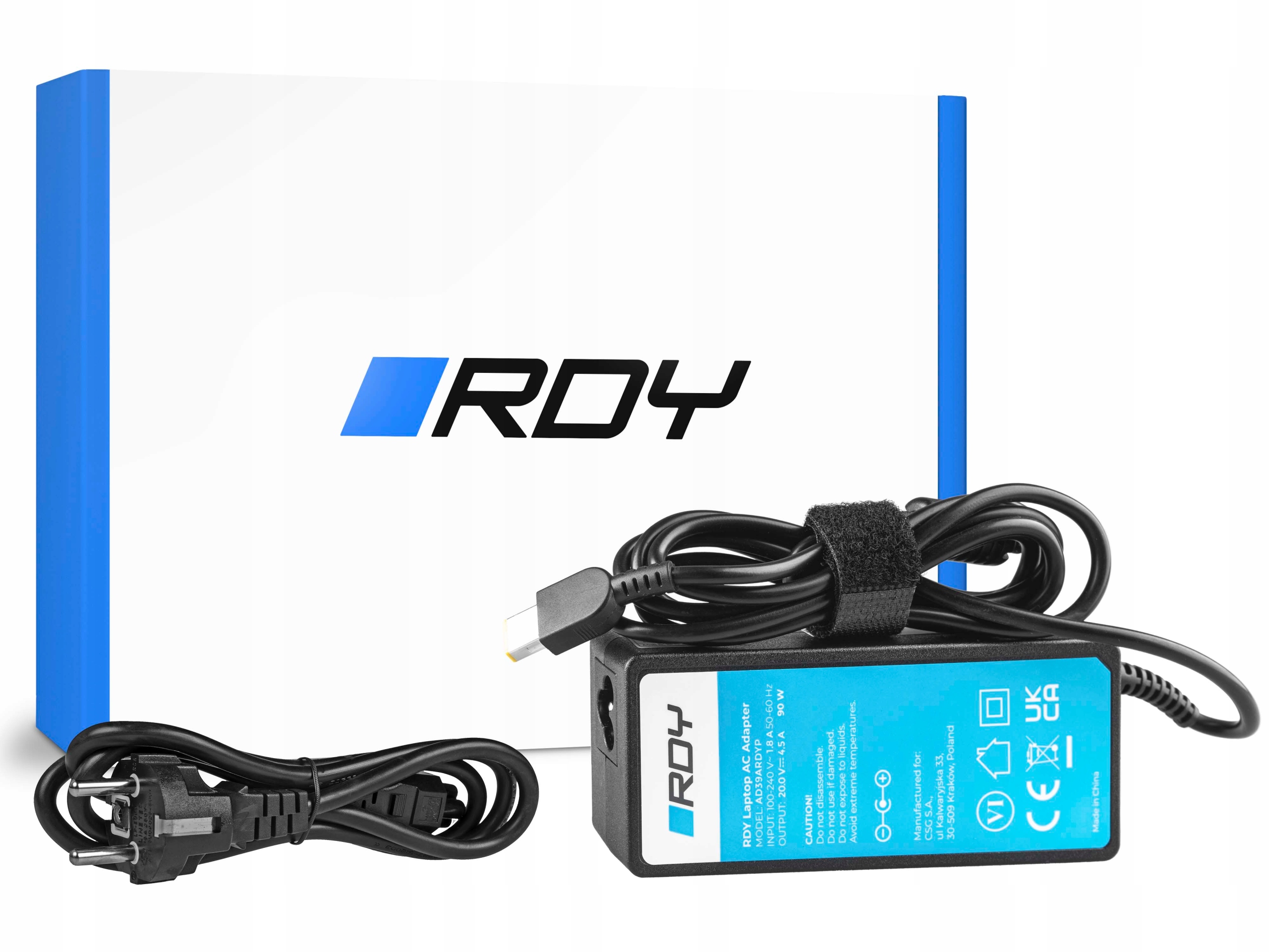 

Ładowarka Zasilacz 90W 20V 4.5A do Lenovo Slim Tip