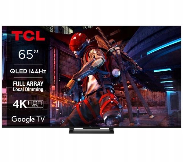 Telewizor QLED TCL 65QLED870 65'' 144Hz 4K UHD HDR Google HDMI 2.1