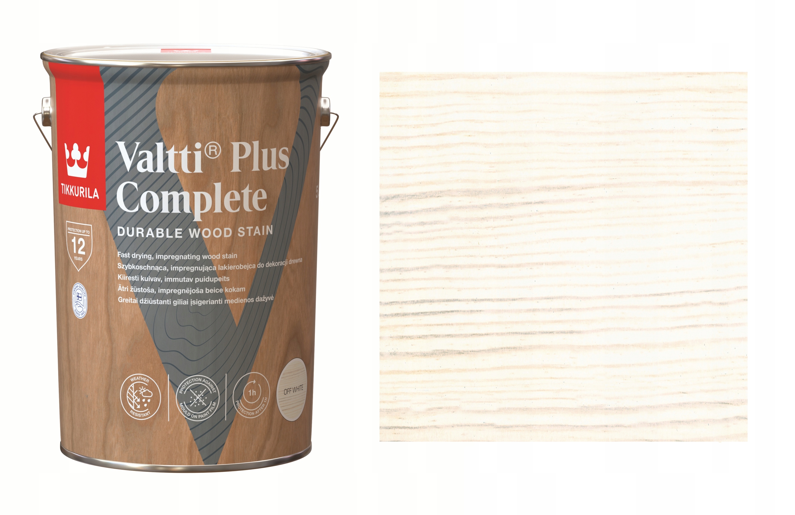 Tikkurila Valtti Plus Complete 5L Off White Lakierobejca Szybkoschnąca