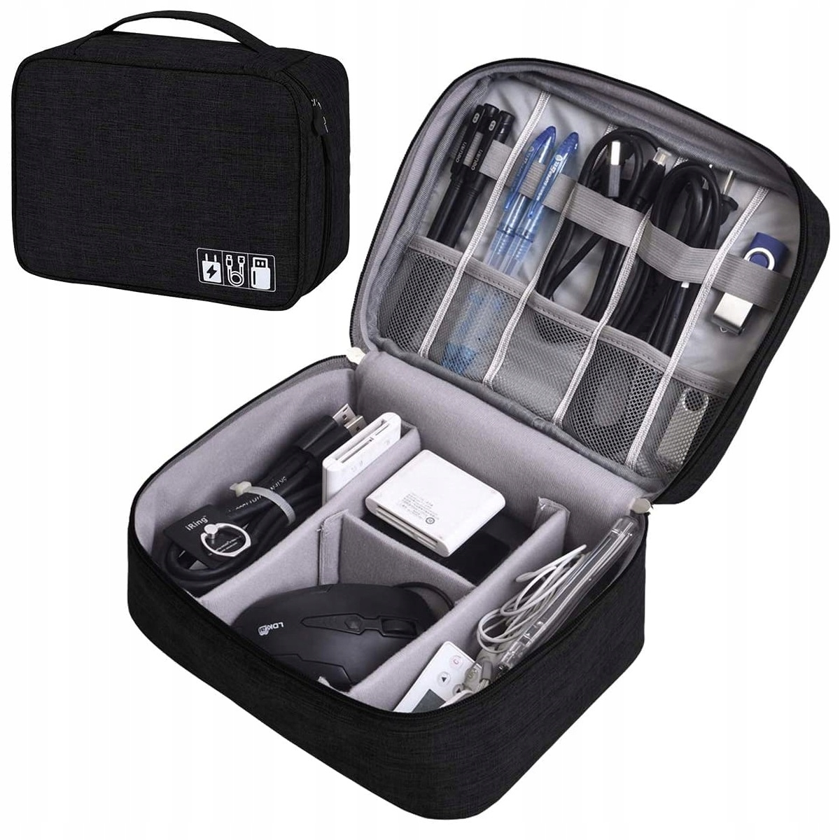 

Etui Organizer na Kable Dysk Zewnętrzny Pendrive