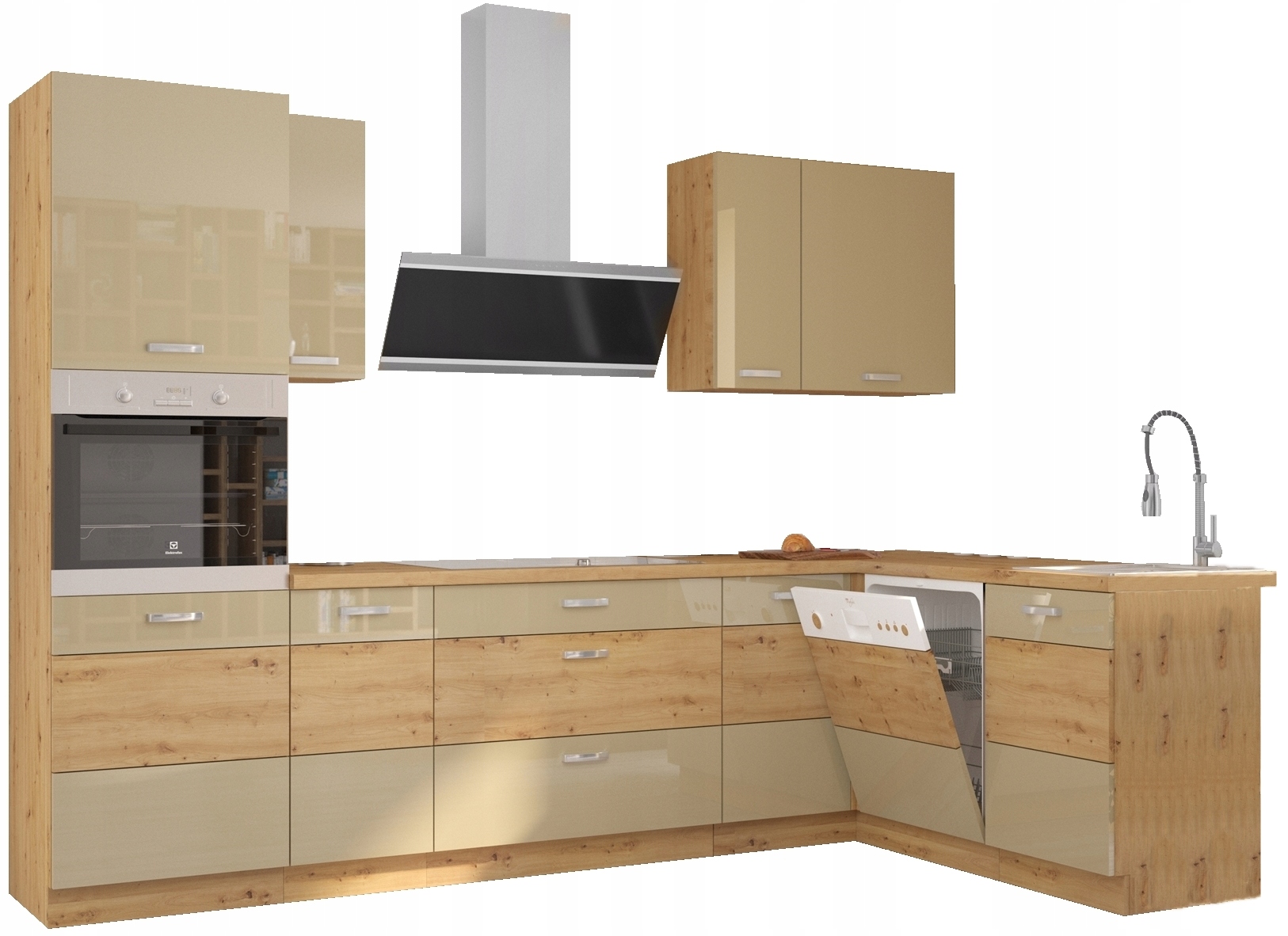 Malý kuchyňský set Odessa cappucino Lesk * rohový