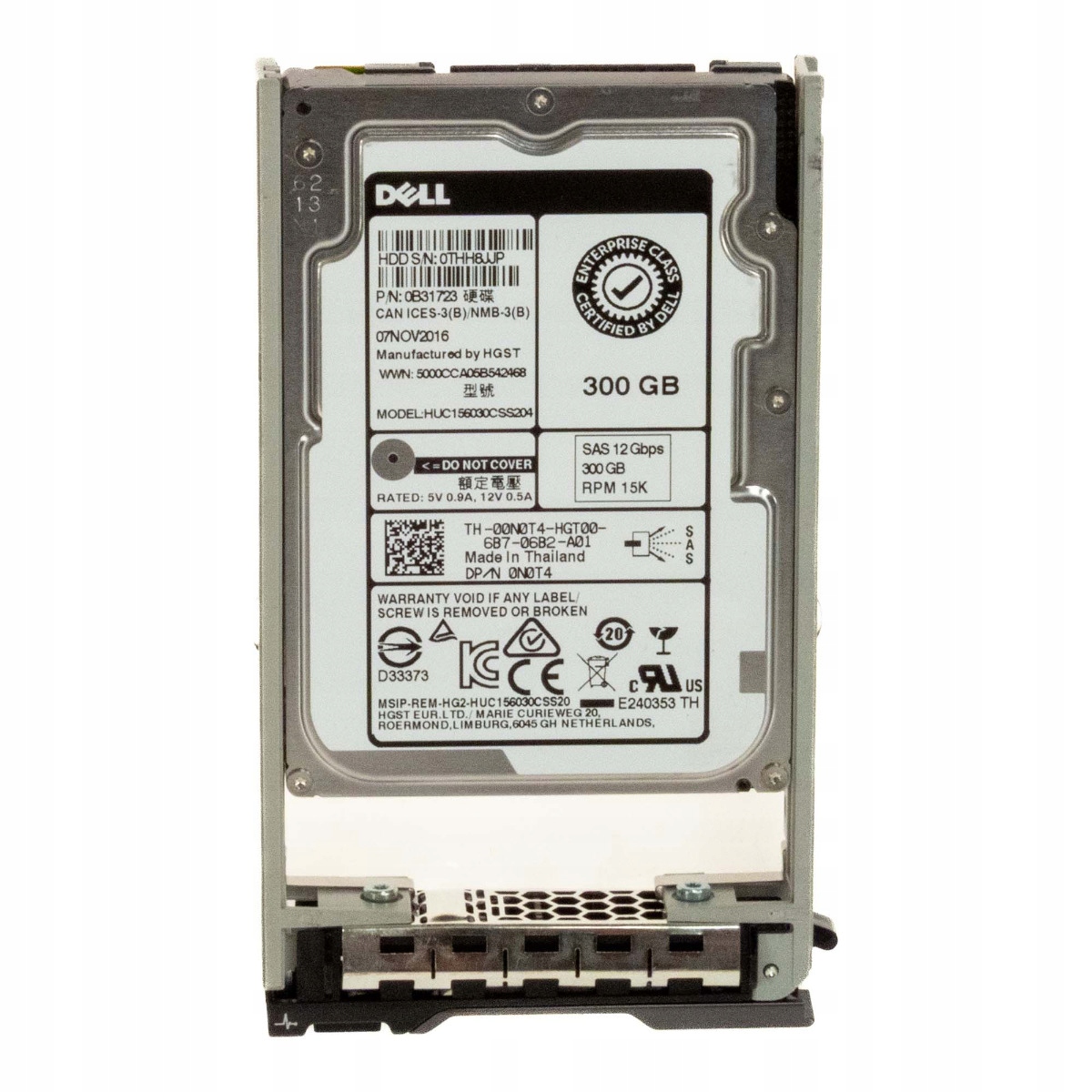 Dell 300GB 0N0T4 15K 128MB SAS-3 2.5'' HUC156030CSS204