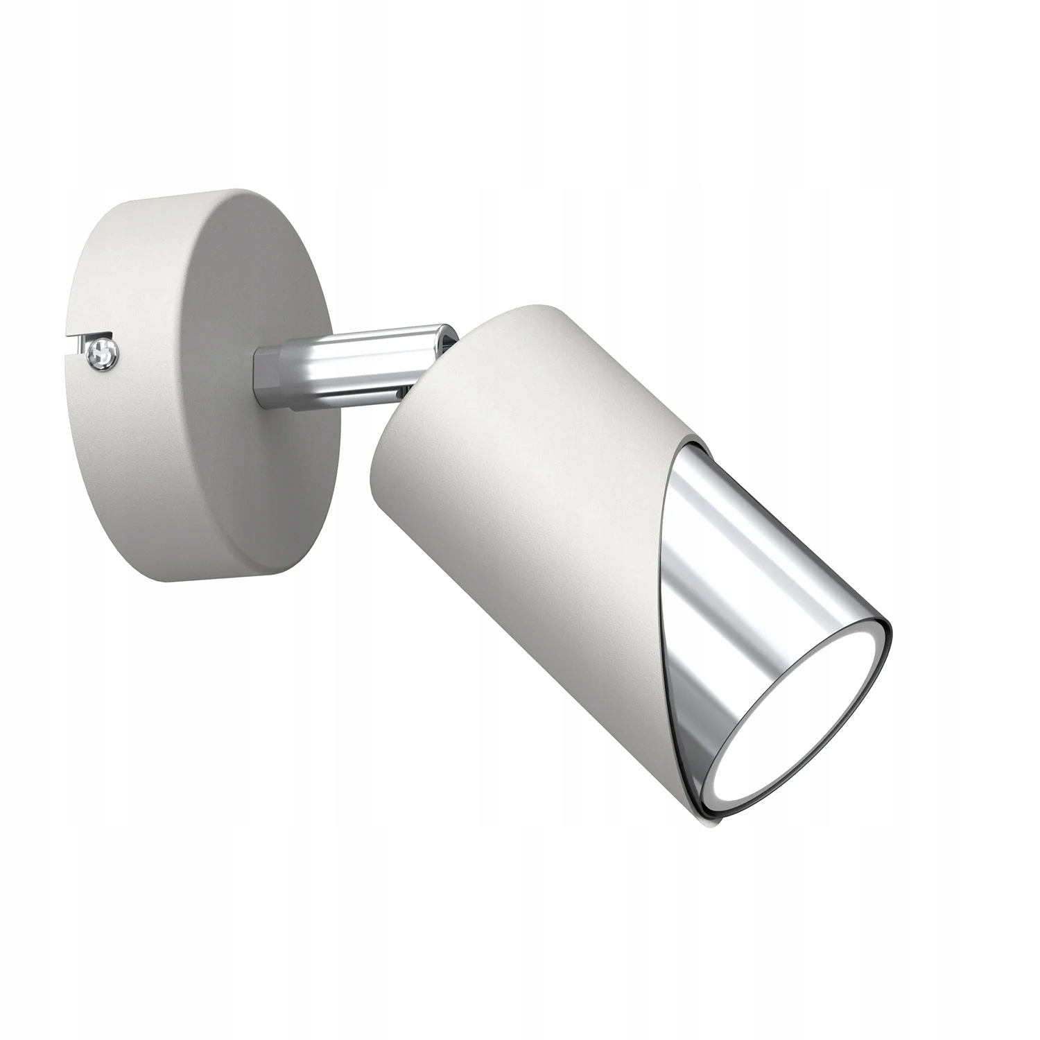 Dekorativní nástěnná lampa s nastavitelnou šedou chromovou reflektorovou barvou Luminex