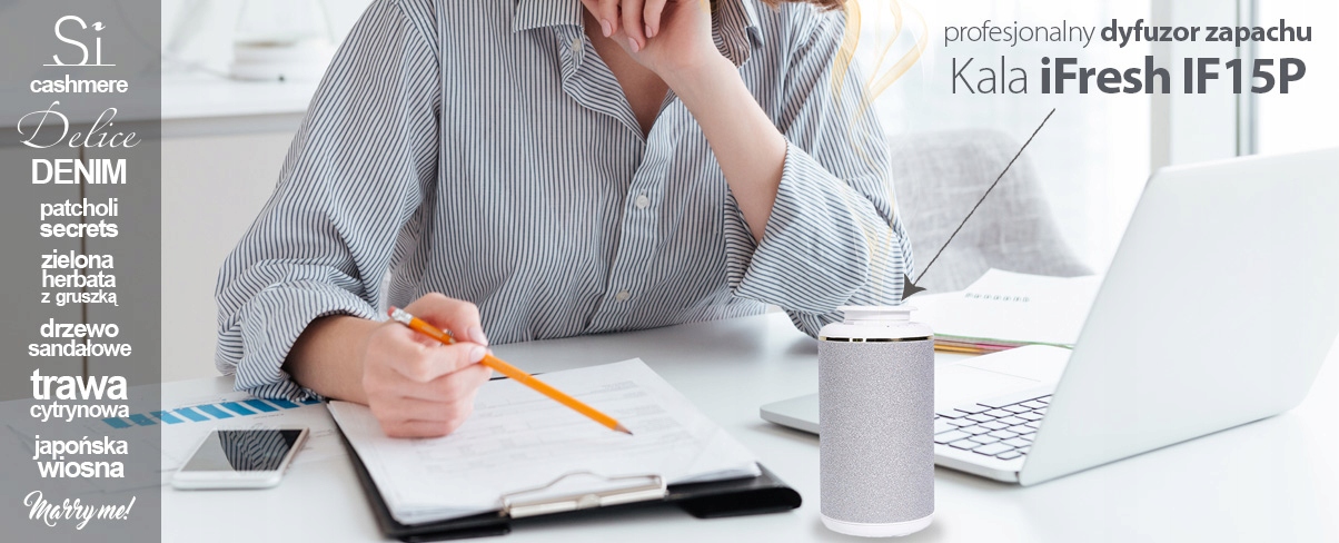DYFUZOR ESENCJI ZAPACHU IFRESH IF15P SREBRNY KALA Marka Kala