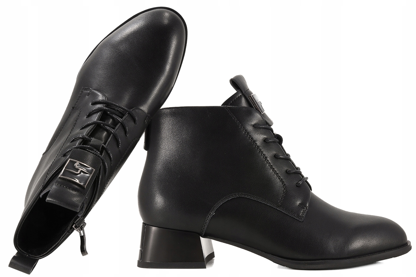 Jankowski JK/B-3-309 Boty Zateplené Kotníkové Boty Zimní Kožené Kozačky 38