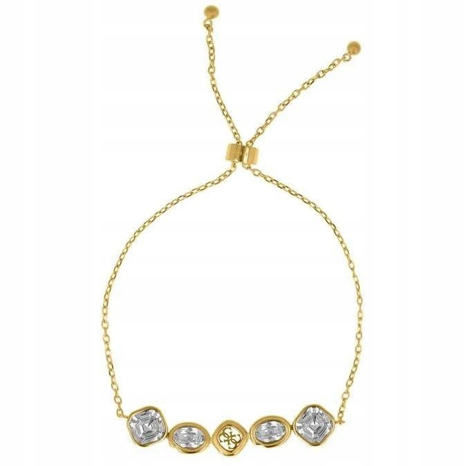 Dámský zlatý náramek Guess zirkon