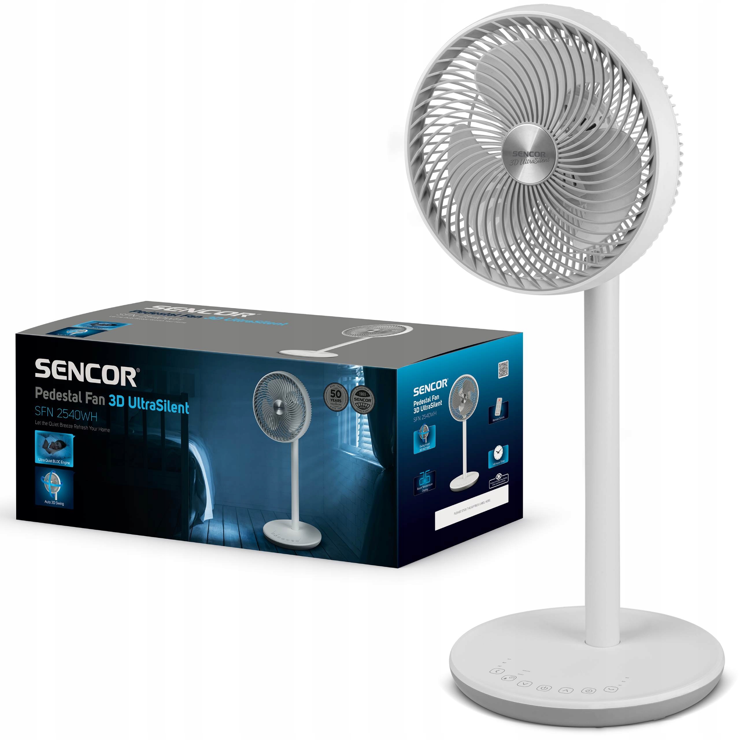 

Wentylator Podłogowy Sencor Sfn 2540WH 3D Pilot