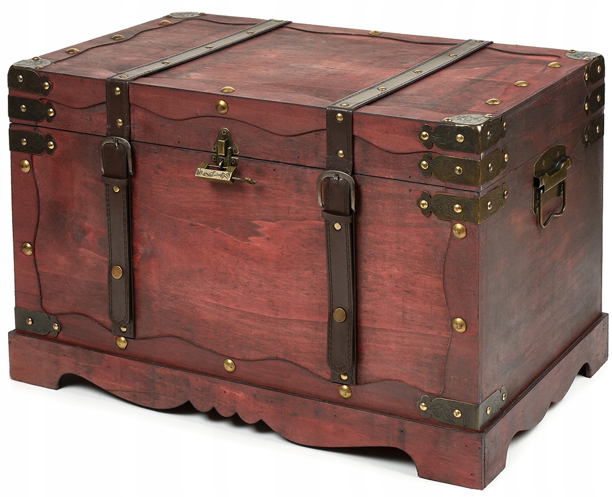 

Kufer Kuferek Drewniany Skrzynia Na Skarb