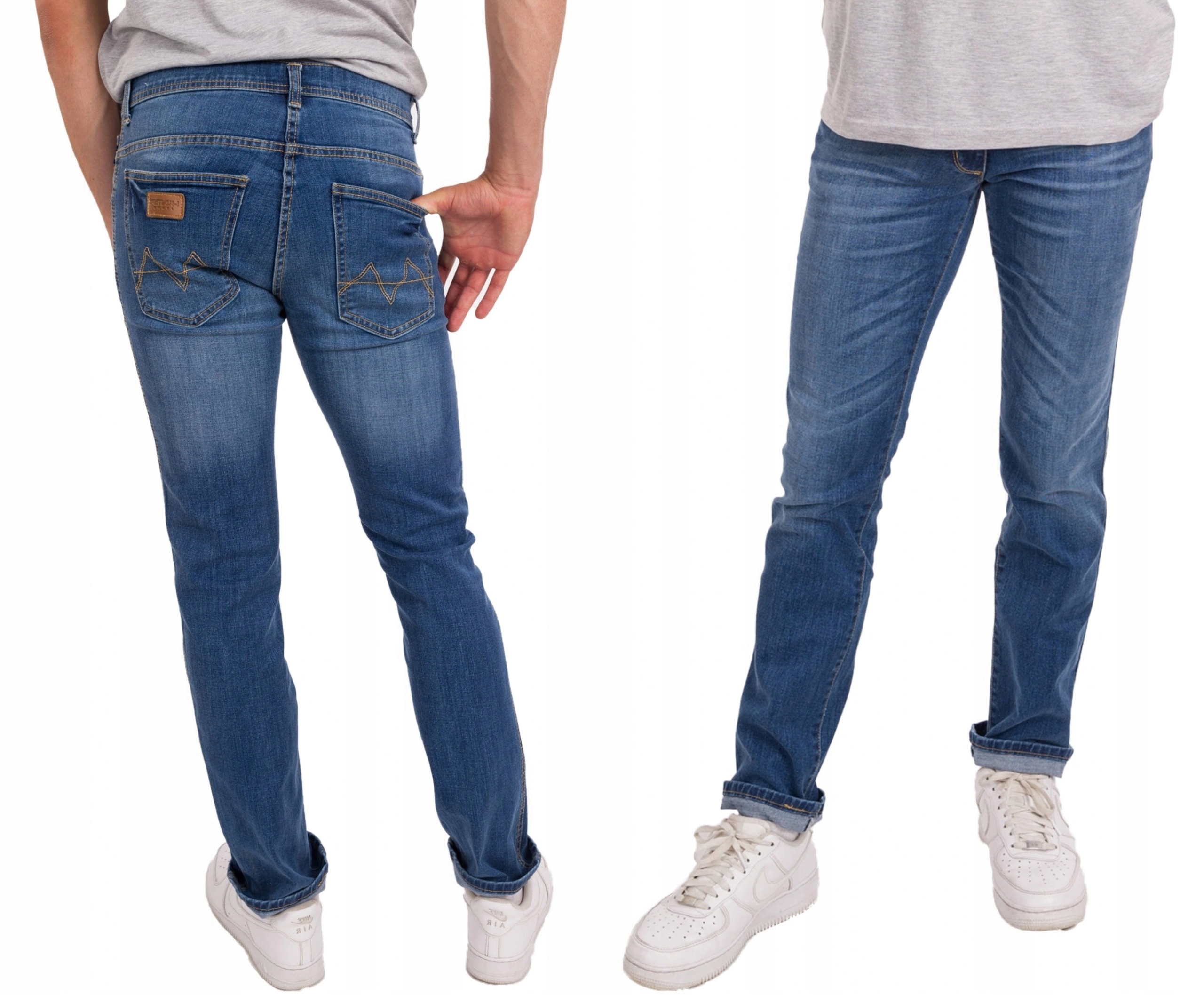 

Spodnie Męskie Jeansy Rurki Hunter 110/7 W40 L32