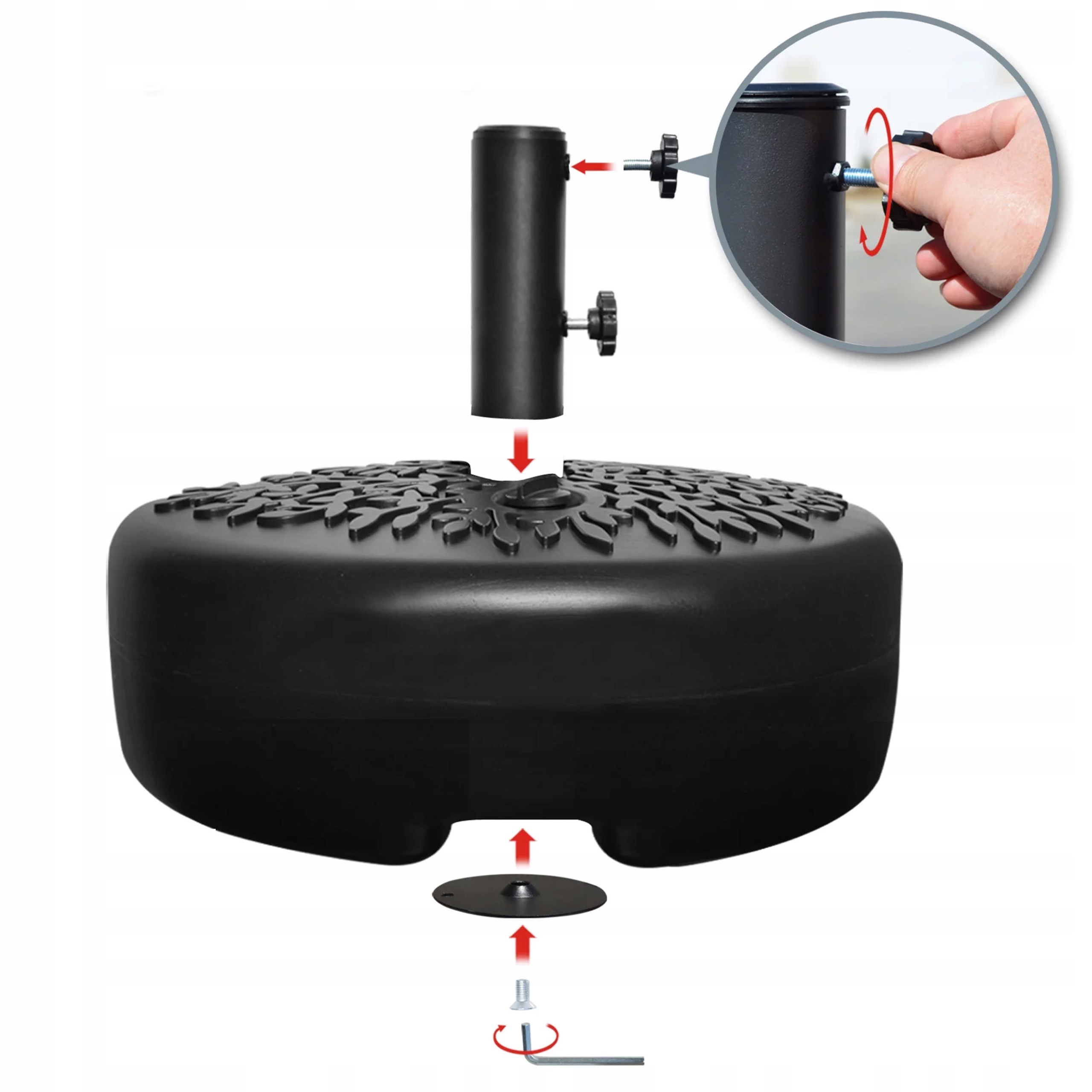 PODSTAWA POD PARASOL OGRODOWY BAZA OBCIĄŻNIK OBCIĄŻENIE 20 KG Producent Nuforma