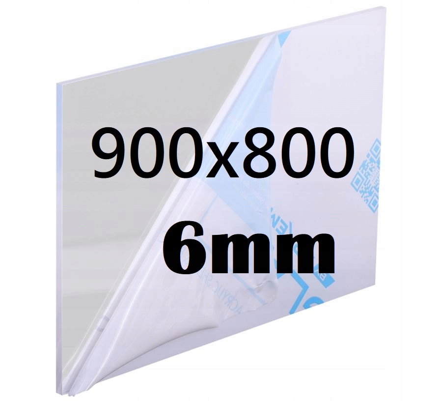 Plexi Plexi Plexi Plexa na míru 90 cm x 80 cm x 6 mm
