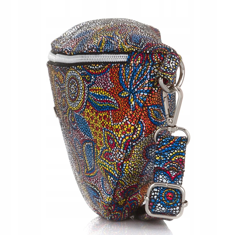 STYLOWA SASZETKA NERKA DAMSKA MODNY DESIGN SKÓRA Marka Paolo Peruzzi