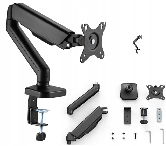 Držák háku na stůl stojan na monitor a rameno pro monitor Pisichen 17,3 palců